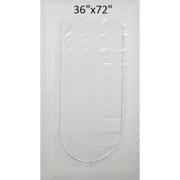 US Marine Products - 36x72" White Boat Shrink Wrap Zipper Access Door