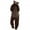 Brown, variant on Azrian Unisex Adult Bear Sleepwear Onesie Winter Pocket Loose Funny Thicken Pajamas