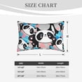 thumbnail image 6 of Bixox Panda Cute Pink Hearts Printed Pillow Protector,Super Soft Ideal for Home,Guests,Rentals - 14"x20", 6 of 8