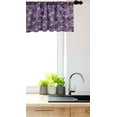 thumbnail image 3 of Ambesonne Flower Valance Pack of 2, Green Field with Pansy, 54"X12", Multicolor, 3 of 4