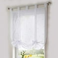 thumbnail image 3 of Monfince 1pc Roman Window Shades, Semi Sheer Short Curtain Home Drapes Valance for Bedroom Bathroom Decoration, 1 Panel, 3 of 4