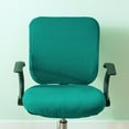 thumbnail image 2 of Guardoinrt Soft and Breathable Swivel Chair Cover Seating Experience Dark Green Backrest + Cushion Cover 1Set, 2 of 6