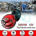 thumbnail image 2 of Bocina de tren súper ruidosa de 300 dB para camión, tren, barco, coche, caracol eléctrico de aire, bocina única, bocina doble impermeable de 12 V, sonido furioso, sonido furioso pa, 2 of 4