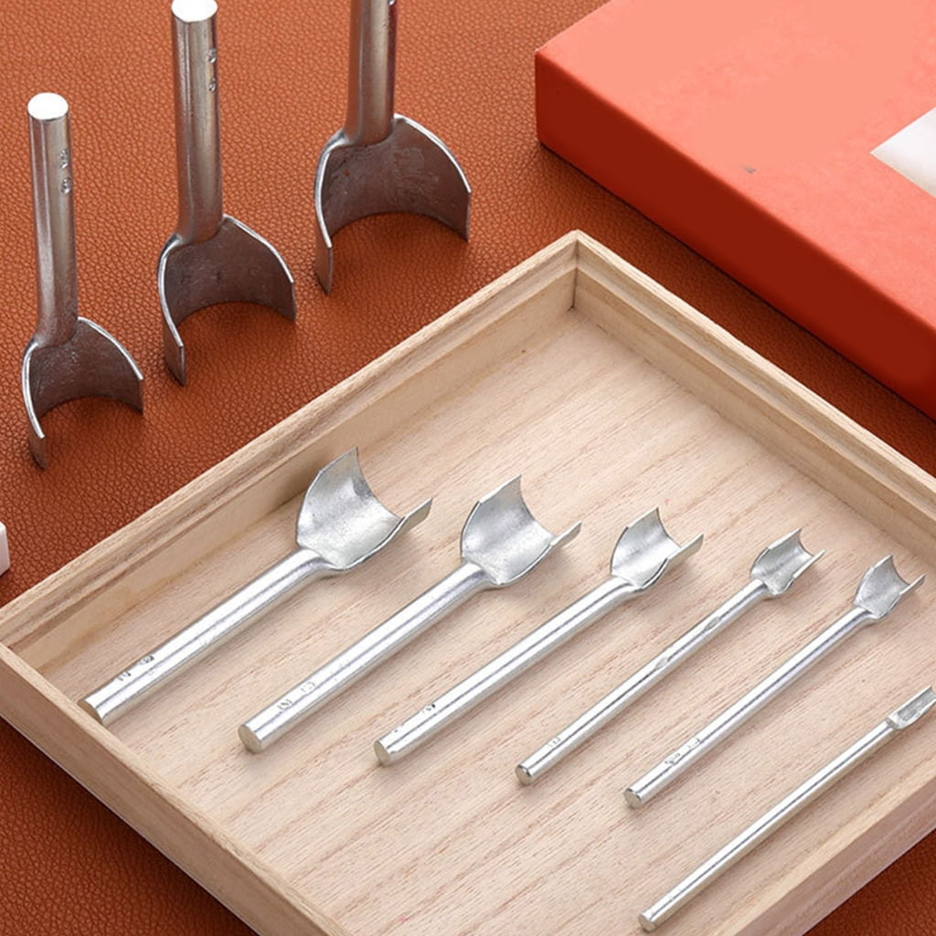12Pcs1eatherHalf-Round Cutter Punching Tool Wood1eatherCraft Edging Burnisher Set for1eatherStrap Belt Wallet Bag