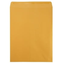 JAM Paper 12x15.5 Peel & Seal Brown Kraft Catalog Envelopes, 500 per Pack