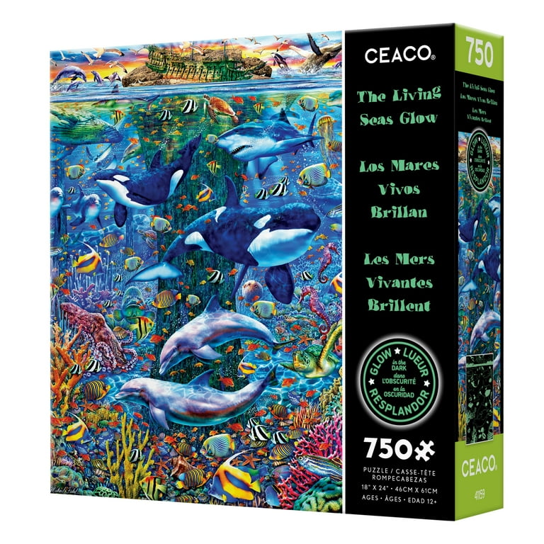 Ceaco The Living Seas Glow (Michael Fishel) 750 Piece Interlocking