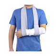 thumbnail image 1 of wonima44 Arm Sling Adjustable Arm Support Strap Lightweight Comfortable Shoulder Immobilizer for Women and Men Right Left for Wrist Hand Elbow Injured 63 inch (Gray), 1 of 1
