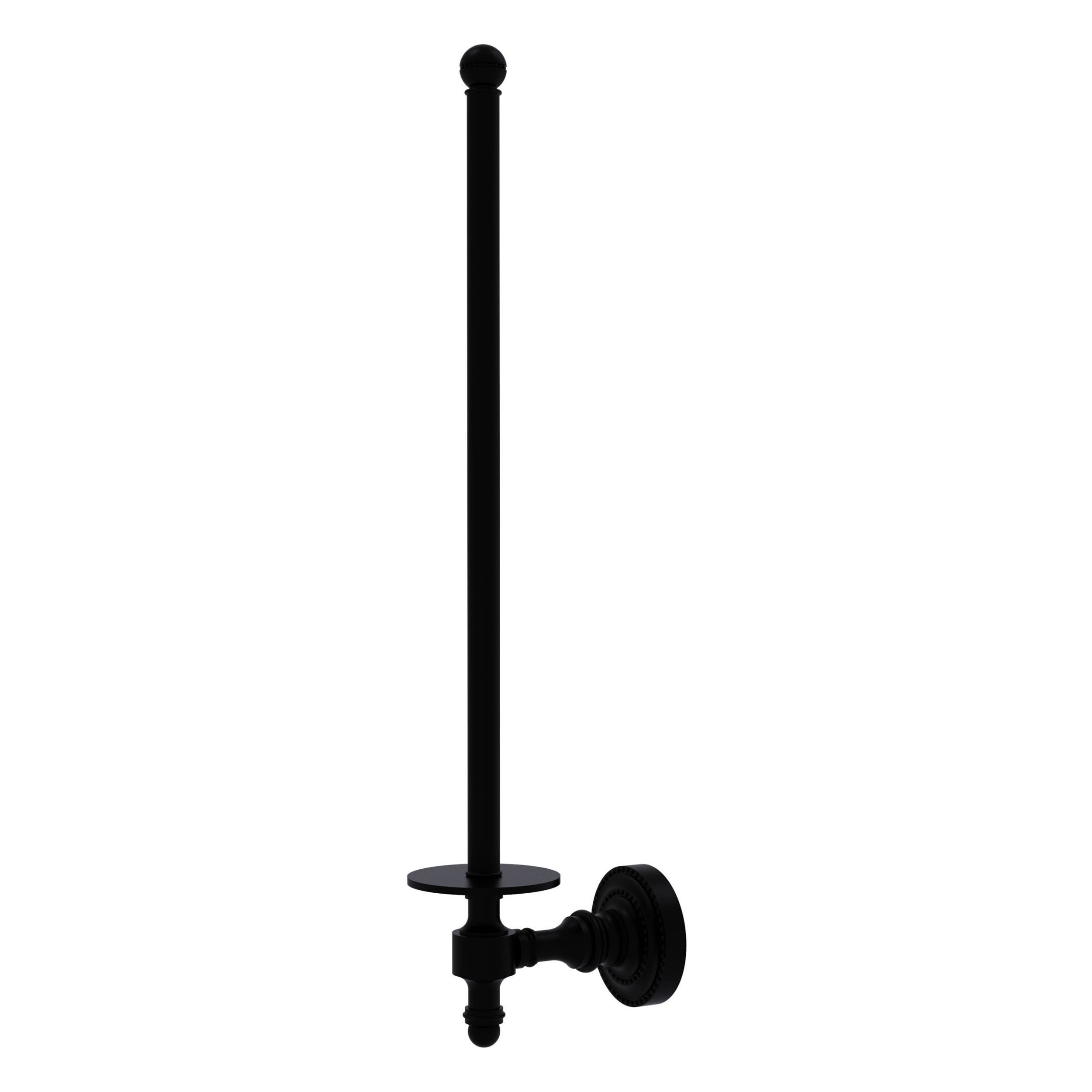 Retro Dot Collection Wall Mounted Paper Towel Holder in Matte Black