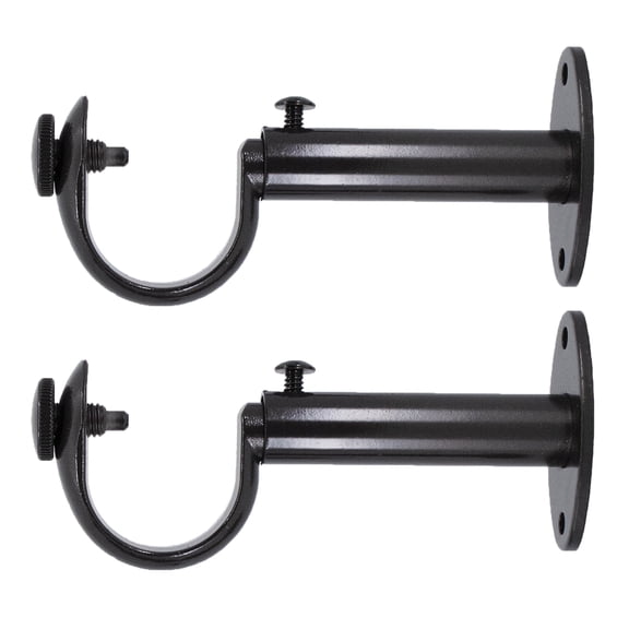 MERIVILLE Adjustable Curtain Rod Brackets, Set of 2, Fits 1.25-Inch Drapery Rods, Oil-Rubbed Bronze
