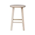 thumbnail image 5 of International Concepts 18-Inch Unfinished Round Top Stool, 5 of 5