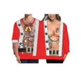 thumbnail image 1 of Two Person Ugly Christmas Sweater Women Men Conjoined Twin 3d Printed Couples Jumper Funny Hl1, 1 of 4