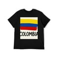 thumbnail image 6 of T-shirt Flag Of Colombia  Soft Cotton Adult Heat-Transfer Graphic T-Shirt - 180g Breathable Fabric, Unisex Summer Casual Wear with Durable Heat-Printed Design, 6 of 9