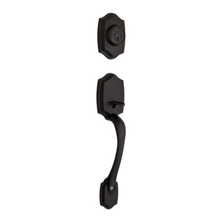 - Kwikset 689BWLIP-11PS Belleview Double Cylinder Exterior Handleset Smart Key Venetian Bronze Finish