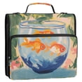 thumbnail image 5 of FORMRS Zipper Binder with Shoulder Strap 2-inch Ring 500 Sheet Capacity File Bag, Blue Goldfish Bowl, 5 of 5
