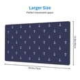 thumbnail image 3 of Kdxio Anchor Heart Blue Print Large Gaming Mouse Pad,Non-Slip Base,Water Resist Keyboard Pad for Gamer,Office & Home,29.5 x 15.8 in, 3 of 9