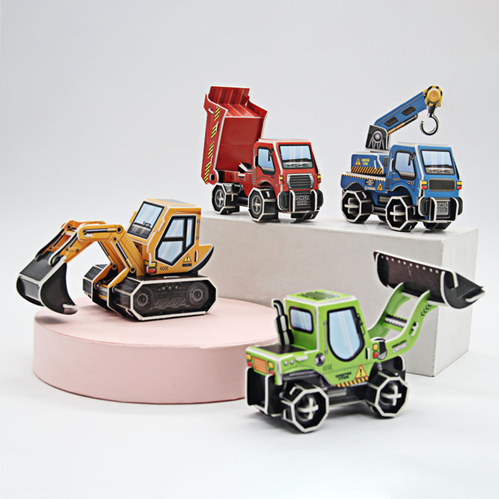 Construction Vehicle 3D Puzzle with Movable Parts in Gift Box A/4