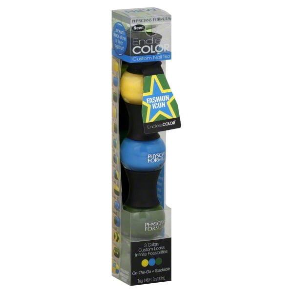 Physicians Formula Endless Color Custom Nail Trio Fashion Icon total .45 Fl Oz