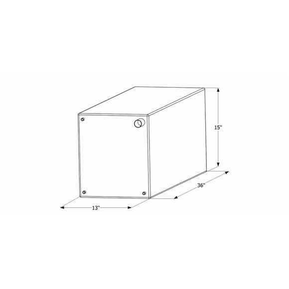 Icon Fresh Water Tank 12727 30 Gallon Capacity; Roto Molded