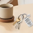 thumbnail image 2 of Yinanstore Encourage Inspiration Keychain Key Chain Charm Simple Gift from Parents Cool Mini Engraved Keyring for Men Teens Anniversary, 2 of 8