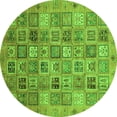 thumbnail image 1 of Ahgly Company Indoor Round Abstract Green Modern Area Rugs, 5' Round, 1 of 4