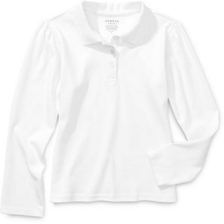 George - Girls' Long-Sleeve Polo Shirt