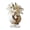 D#0, variant on Acrylic Rotating Base Floral Art Ornament Desktop Decorative Display with Elegant Flower Design Clear Glossy Home Decor Accent for Living Room Bedroom or Office Shelf