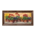 thumbnail image 1 of Gango Home Decor Contemporary Spring in the Greenhouse by Carol Rowan (Ready to Hang); One 18x8in Gold Trim Framed Print, 1 of 3