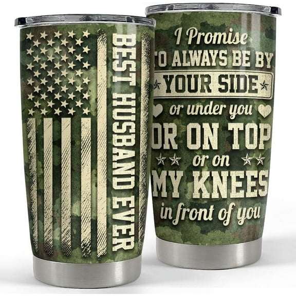Husband Tumbler 20oz Stainless Steel Insulated Tumblers Coffee Travel Mug Cup Gift for Husband from Wife Gifts for Birthday Valentines Christmas Anniversary