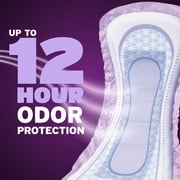 Poise Overnight Incontinence & Postpartum Pads for Bladder Leaks, 8 Drop Extra Coverage, 72 Count (2 Packs of 36), Packaging May Vary