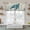 Brown, variant on Teal Sea Turtle Coastal Tier Curtains 36 Inch Length, Vintage Summer Beach Nautical Cafe Short Curtains for Bathroom Over Sink, Small Kitchen Curtain Light Filtering Drapes 2 Panels 27.5"Wx36"L