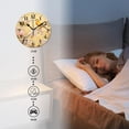 thumbnail image 4 of 14 Inch Wall Clock Battery Operated Silent Clock Decorative for Office, Kitchen, Outdoor, Living Room，Watercolor Floral Pattern Cherry Flower Branch Bird Style, 4 of 4