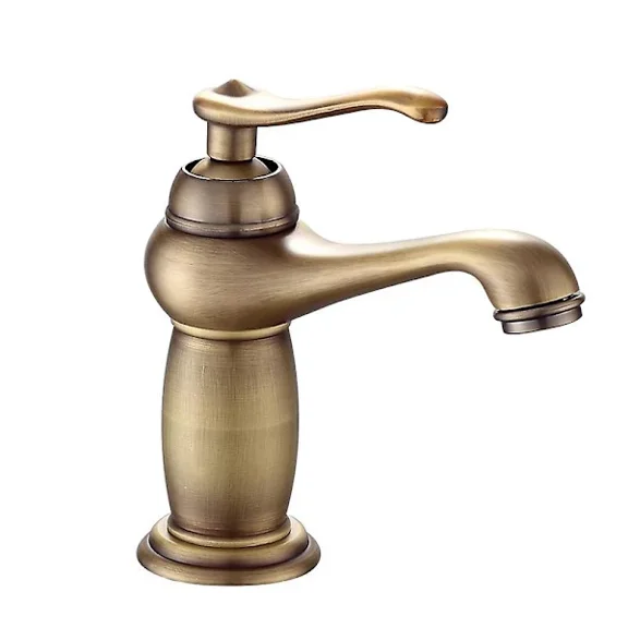Bathroom Faucet Antique Brass Solid Copper Luxury European Style Faucet