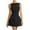 Black, variant on Womens Sleeveless Crew Neck Slim Mini Dress Simple Chic Casual Vacation Everyday Dress White M