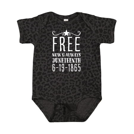 

Inktastic Free- Now and Always- Juneteenth 6-19-1865 Gift Baby Boy or Baby Girl Bodysuit