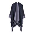 thumbnail image 5 of Poncho para mujer, capa, jersey, cárdigan, suéter, capa, manta de invierno, borla Negro Yuyangstore Abrigo cálido con chal para mujer, 5 of 5
