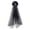 A003- Style C, variant on Halloween Headband Veil, Day of The Dead Women's Headpiece, Black Roses Artificial Flowers Decorated Hoop, Black Tulle Lace Long Veil, Halloween Party Photo Prop for Masquerade,