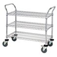 thumbnail image 1 of Quantum Storage WRC-1842-3CO Wire Shelving Cart With 3 Shelves Conductive, 1 of 1