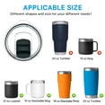 thumbnail image 4 of 4 Pack 20 oz Tumbler Lid for Yeti Lids with 4 Magnetic Slider Replacement，Replacement Lid Compatible for YETI 20 oz Tumbler, 10/24 oz Mug, 10 oz Lowball, 4 of 7