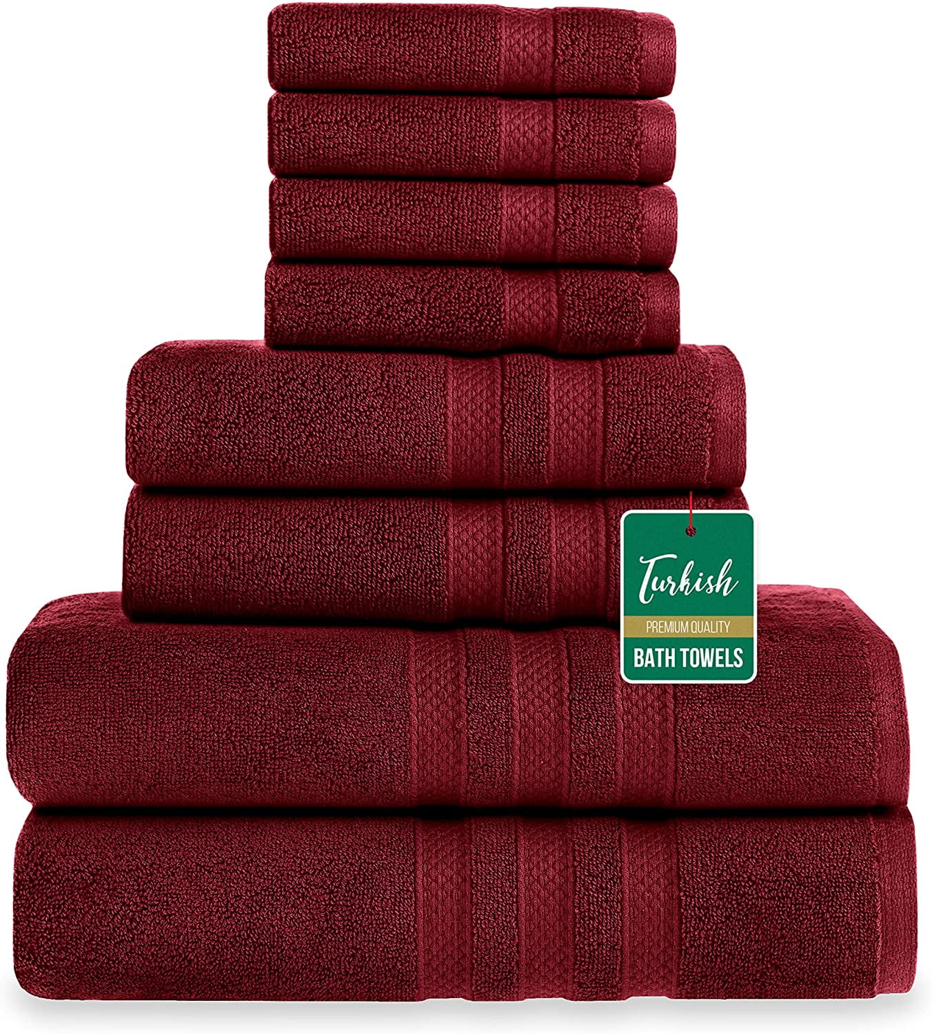 Smart Vision Turkish Bath Towels Set of 8, Plush Turkish Towels and ...