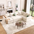 thumbnail image 1 of Canapé Modulaire en Chenille avec Lit Escamotable, 1 of 9