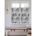 thumbnail image 2 of Spring Floral Living Room Curtains 2 Panel, Retro Country Flowers Leaves Botanical Gray Cafe Window Treatment, Farmhouse Bedroom Bathroom Kitchen Curtains Drapes 104"x54", 2 of 6
