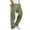 Cargo Pants1-Green, variant on Men Solid Casual Multiple Pockets Outdoor Straight Fitness Pants Cargo Pants Trousers