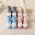 thumbnail image 6 of WELOIJEVBE Baby Sock Shoes Boys Girls Toddlers Indoor Animals Slipper Shoes Antislip Socks Booties First for Baby Boy Girl, 6 of 7