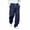 A Navy, variant on Mens Casual Pants Dqueduo Men's Solid Color Relaxed Fit Wide Leg Drawstring Pockets Sweatpants, S-XXXL Navy XL