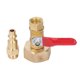 thumbnail image 4 of Adaptador De Soplado De Latón Para Invierno, Adaptador Para Manguera De Jardín, Conector Rápido Macho De 1/4 Pulgadas, Rosca GHT Macho De 3/4 Pulgadas Para Yates RV, Adaptador, 4 of 7