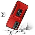 thumbnail image 6 of For Samsung Galaxy S24 FE /Fan Edition Camera Cover Phone Case with Magnetic Rotation Ring Stand [Military Grade] Hybrid Hard TPU Cover ,Xpm Phone Case [ Red ], 6 of 7