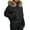 Black#149, variant on LIIPEE Women Down Jacket Warm Loose Fit Solid Color Long Sleeve Hooded Zip Up Coat With Pockets Woman Versatile Climbing Hiking Camping Cycling Jackets,Navy,L