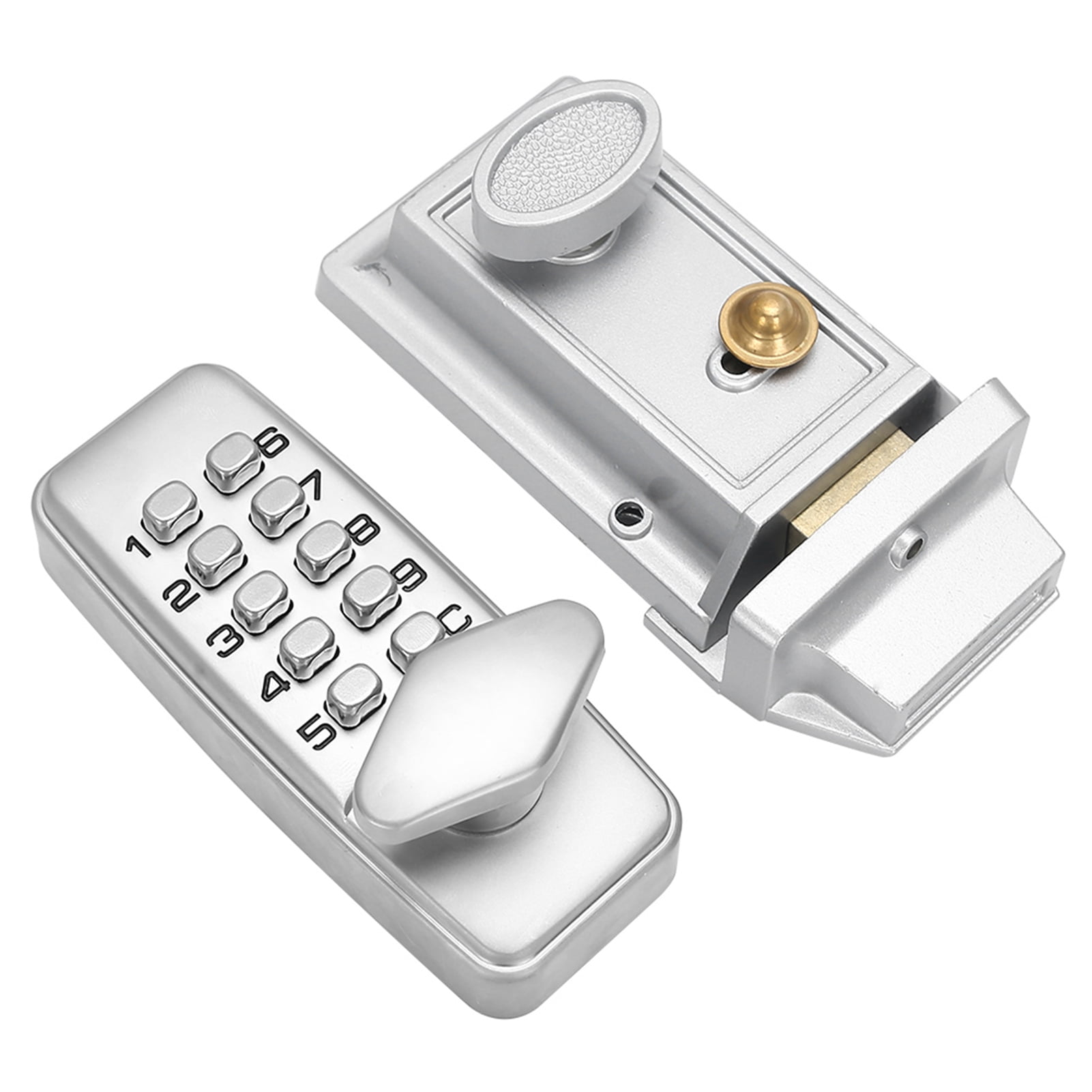 NFTIGB Digital Password Door Lock Mechanical Code Waterproof Keyless Entry Electronic Cabinet Locker 5.6 inches / 142 mm Ambidextrous