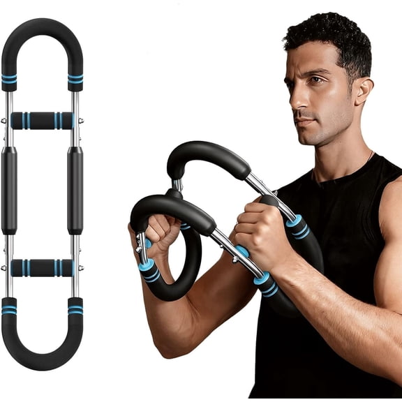 Twister arm Trainer, Adjustable Resistance (40-100 lbs) Chest Workout Equipment,Forearm Power Exercise bar , pectoralis spinalis Device, Portable Detachable