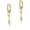 04 Gold, variant on Lightning Bolt Dangle Earrings 14K Gold Plated 5A+ Cubic Zirconia Hanging Hoop Lightning Drop Cool Dangling Earrings For Men Women Trendy